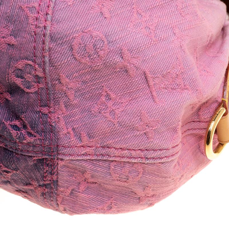 Women's Louis Vuitton Rose Monogram Denim Limited Edition Sunshine Bag