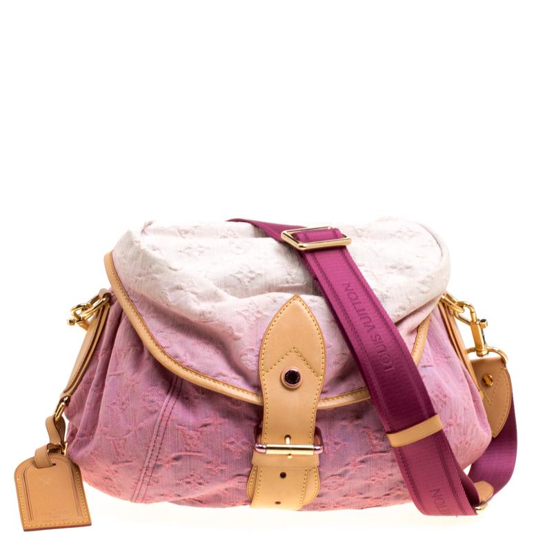 Sunburst crossbody bag Louis Vuitton Pink in Denim - Jeans - 37523734