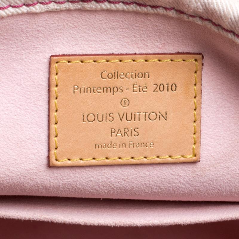 Louis Vuitton Rose Monogram Denim Limited Edition Sunshine Bag 4