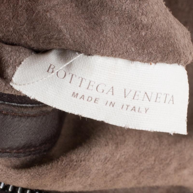 Bottega Veneta Brown Sequins Leather Ebano Paillette Hobo 2