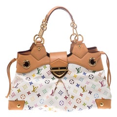 Louis Vuitton White Multicolor Monogram Canvas Ursula Bag