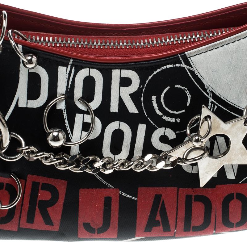 Dior Multicolor Coated Fabric J'adore Poison Shoulder Bag 4