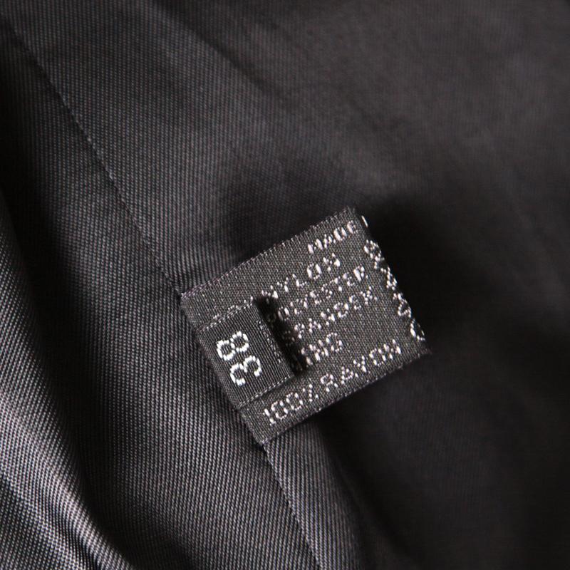 Prada Black Belted Coat S 1