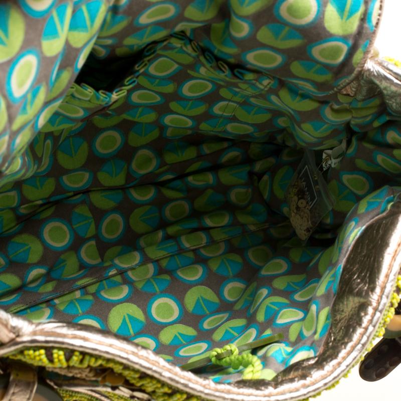 Jamin Puech Multicolor Leather and Fabric Embellished Shoulder Bag 3