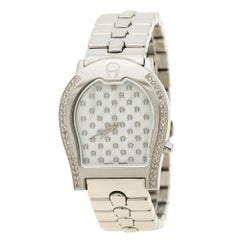 Aigner White Mother of Pearl Stainless Steel Ravenna A02100 Men's Wristwatch 33 