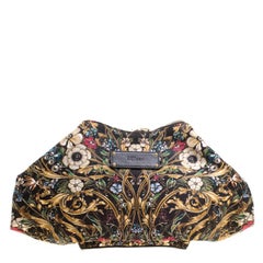 Alexander McQueen Multicolor Printed Fabric Medium De Manta Clutch