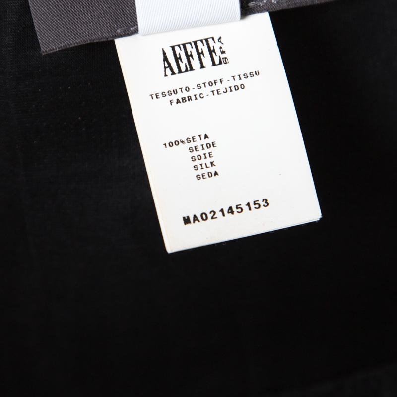 Alberta Ferretti Black Semi Sheer Silk Halter Tie Up Detail Peplum Top M 2