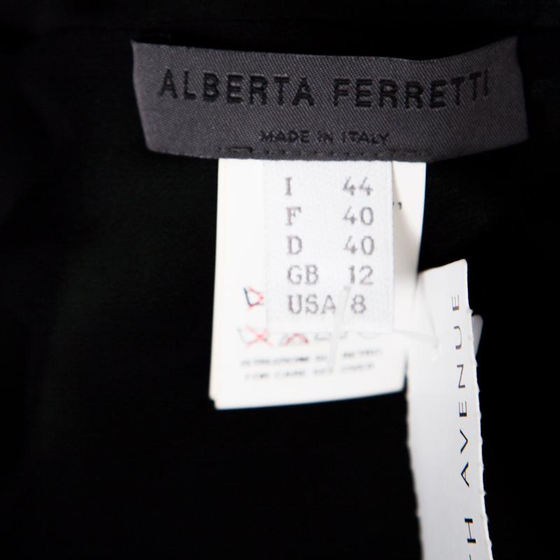 Women's Alberta Ferretti Green Crystal Embellished Waist Detail Sleeveless Dress M