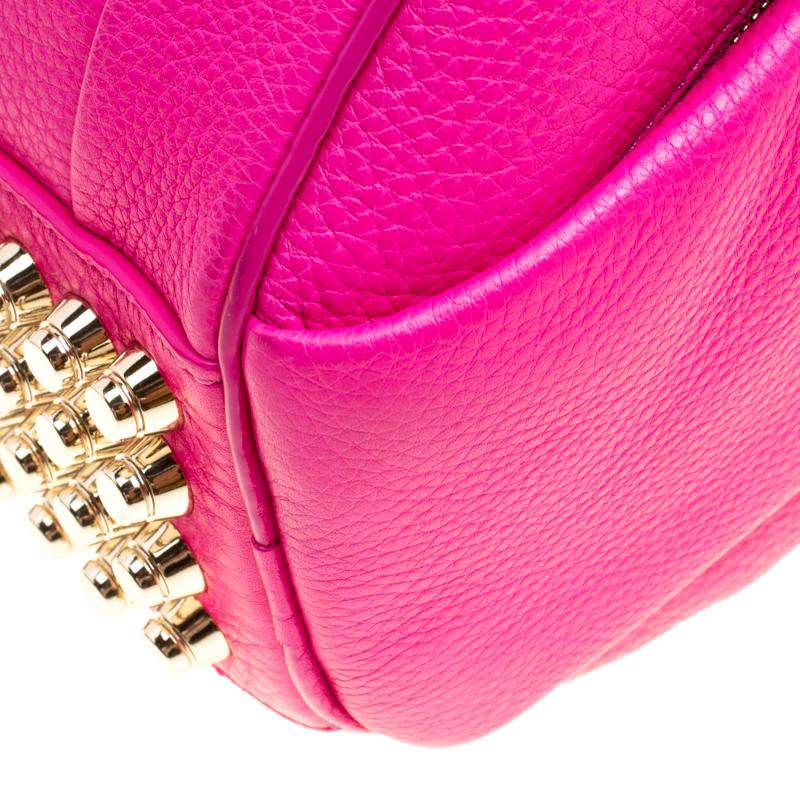 Alexander Wang Pink Leather Rocco Top Handle Bag 4