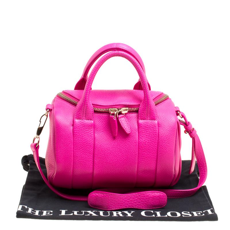 Alexander Wang Pink Leather Rocco Top Handle Bag 3