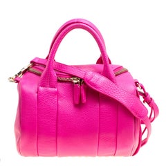 Used Alexander Wang Pink Leather Rocco Top Handle Bag