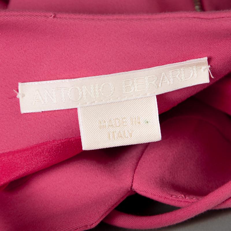 Antonio Berardi Pink Sleeveless Sheath Dress L 1