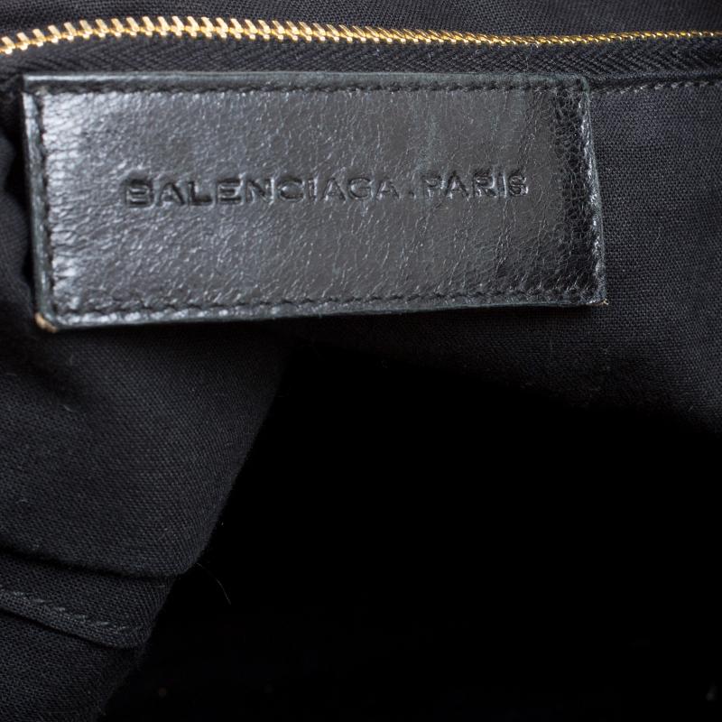 Women's Balenciaga Black Leather GSH Work Tote