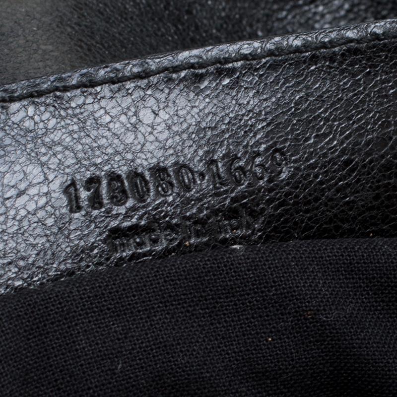 Balenciaga Black Leather GSH Work Tote 3