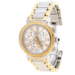 Balmain Silver White Stainless Steel And Rose Gold Plated Steel Madrigal Chrono 