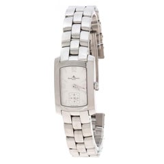 Baume & Mercier White Stainless Steel Hampton Milleis 65309 Women's Wristwatch 