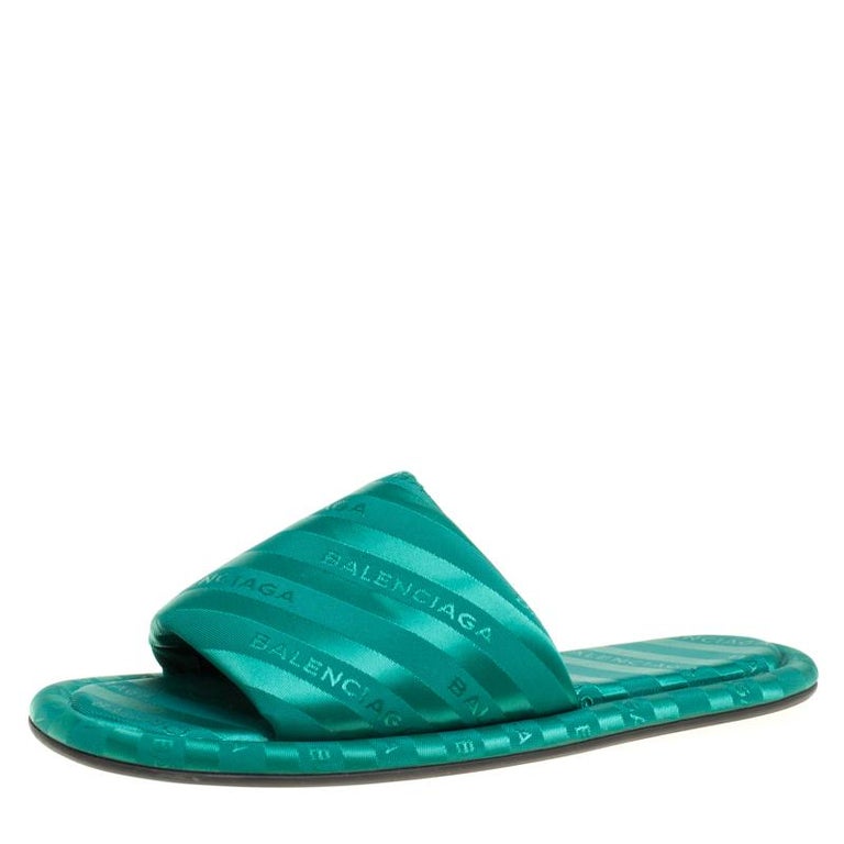 balenciaga slides green
