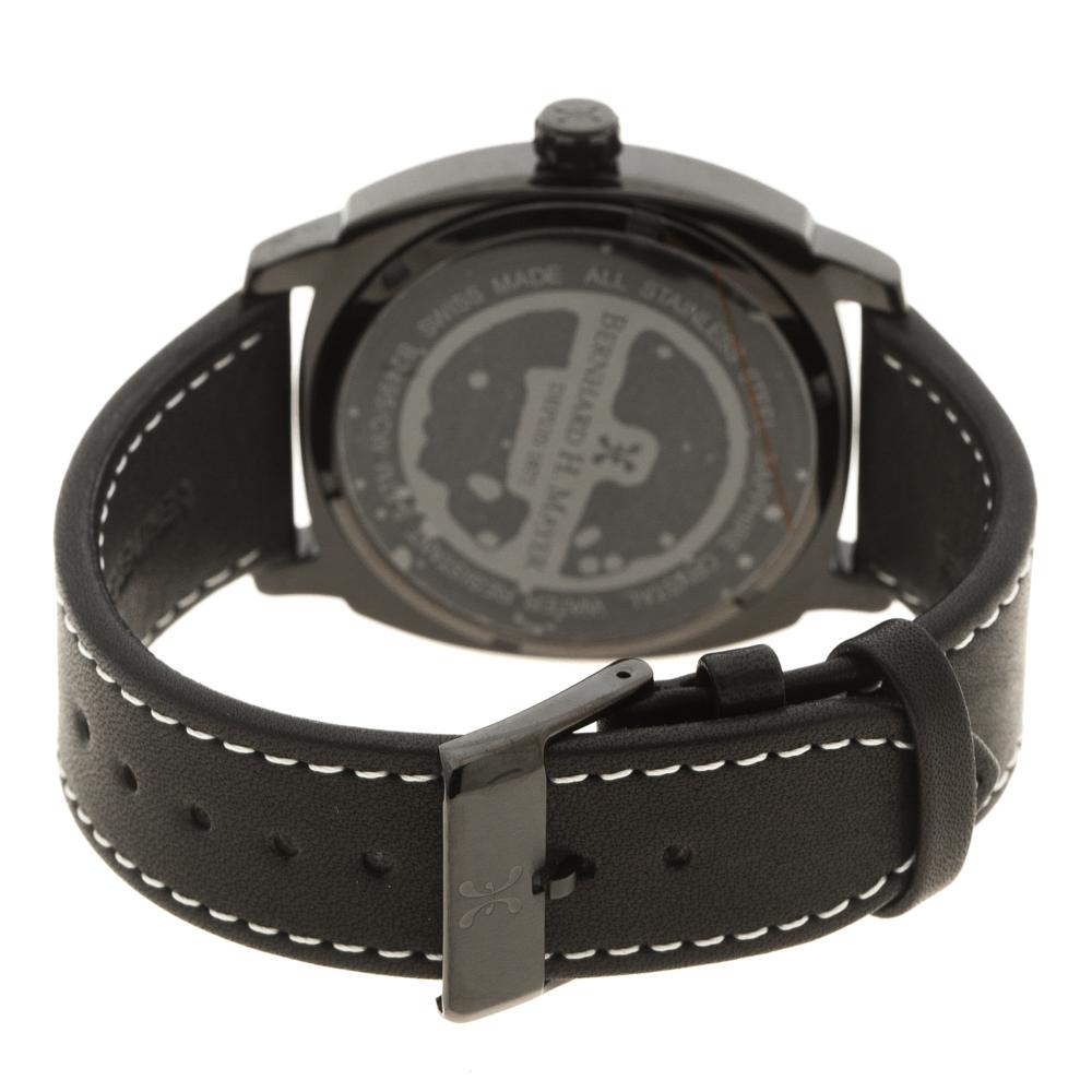 Bernhard H Mayer Black Stainless Steel IL Nero Men's Wristwatch 44 mm In New Condition In Dubai, Al Qouz 2