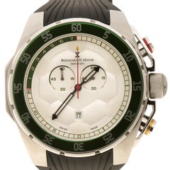 Bernhard H. Mayer Montre-bracelet pour homme Striker en acier inoxydable blanc 50 mm