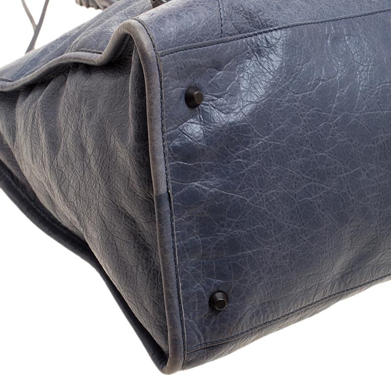 Balenciaga Jacinthe Leather Classic RH Work Tote In Good Condition In Dubai, Al Qouz 2