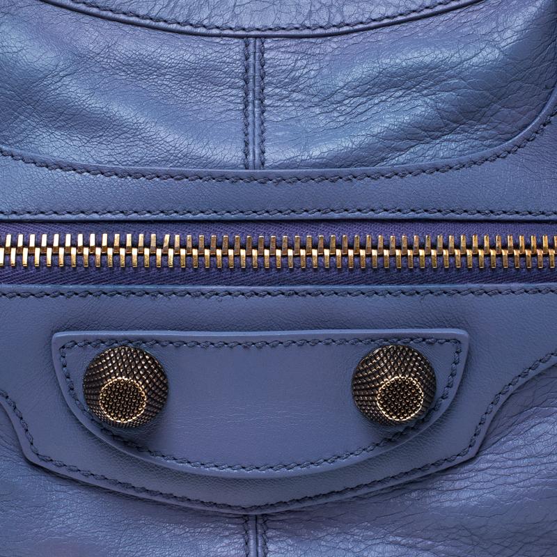 Balenciaga Light Blue Leather GGH Part Time Top Handle Bag 2