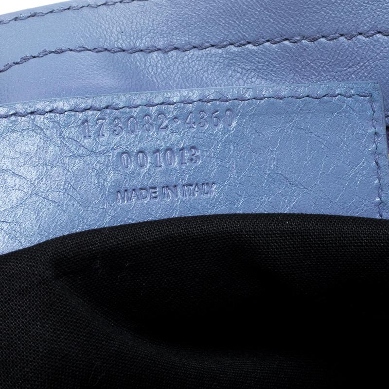 Women's Balenciaga Light Blue Leather GGH Part Time Top Handle Bag