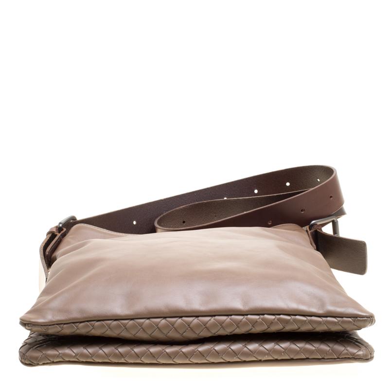 Bottega Veneta Brown Leather Messenger Bag 4