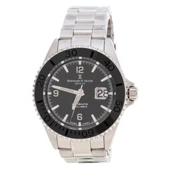 Bernhard H Mayer Black Stainless Steel Nauticus Limited Edition Men's Wristwatch