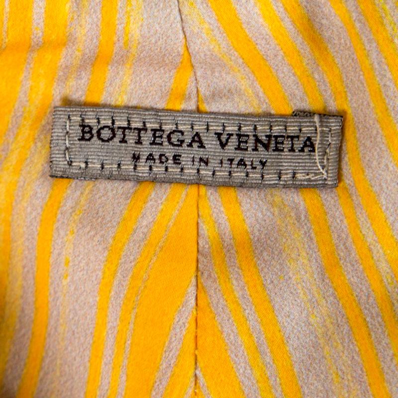 Bottega Veneta Yellow and Grey Striped Pants L 1