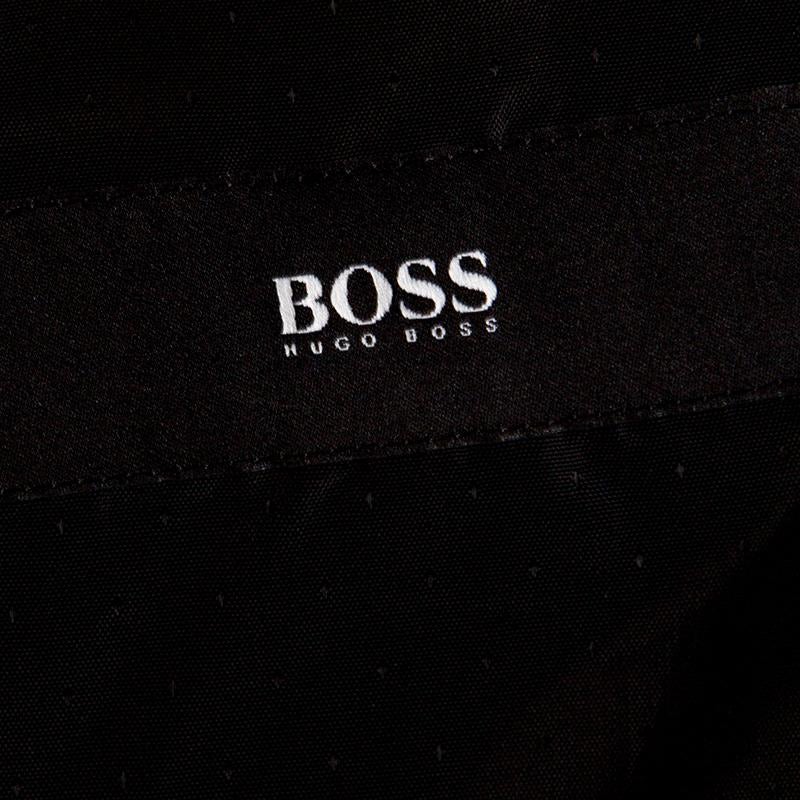 Boss by Hugo Boss Black Wool Satin Trim Detail Cary/Grant Suit L 1