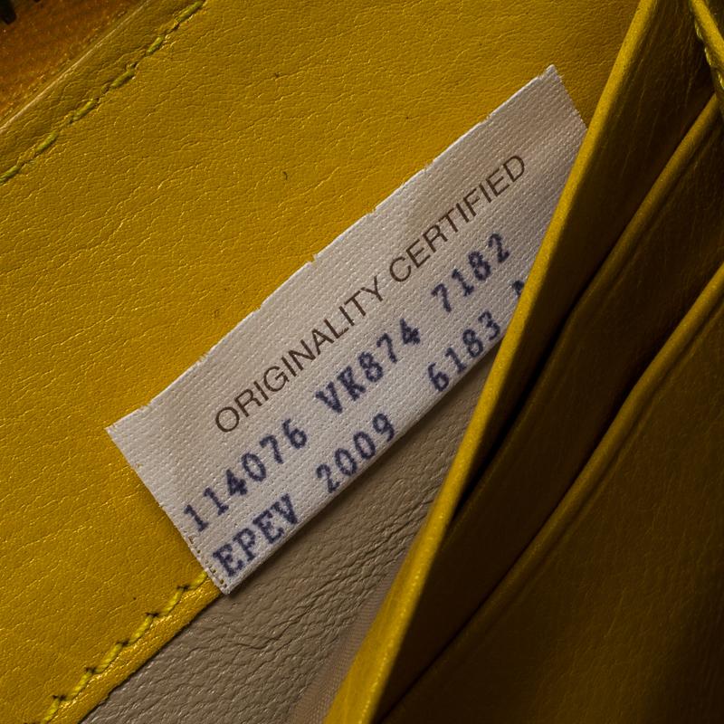 Bottega Veneta Yellow Intrecciato Nappa Leather Zip Wallet 2