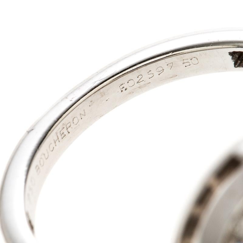 Boucheron Ava Diamond Ring Size 50 In Excellent Condition In Dubai, Al Qouz 2