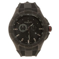 Bernhard H Mayer Black Stainless Steel Victor Chronograph Men's Wristwatch 50 mm