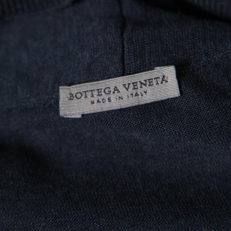 Bottega Veneta Anthracite Grey Gathered Bodice Detail Boxy Jumpsuit M In Good Condition In Dubai, Al Qouz 2