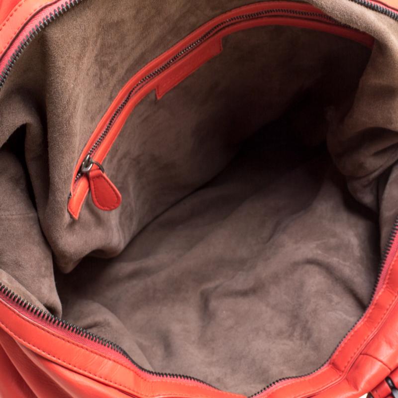 Veneta Magma Plume Leather Duffle Bag 4