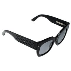 Bottega Veneta Black BV0007S Wayfarer Sunglasses