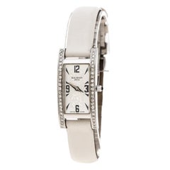 Silver White Stainless Steel and Diamond 2191 Women's Wristwatch 18 mm
