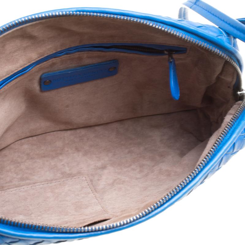 Bottega Veneta Blue Intrecciato Nappa Leather Crossbody Bag 3