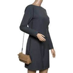 Bottega Veneta Brown Intrecciato Leather Chain Clutch