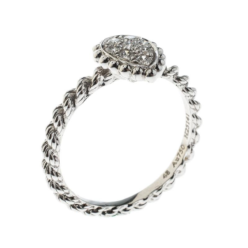 Serpent Boheme 18k White Gold And Diamonds XS Motif Ring