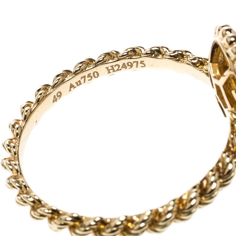 Women's  Serpent Boheme 18k Yellow Gold And Diamonds S Motif Ring