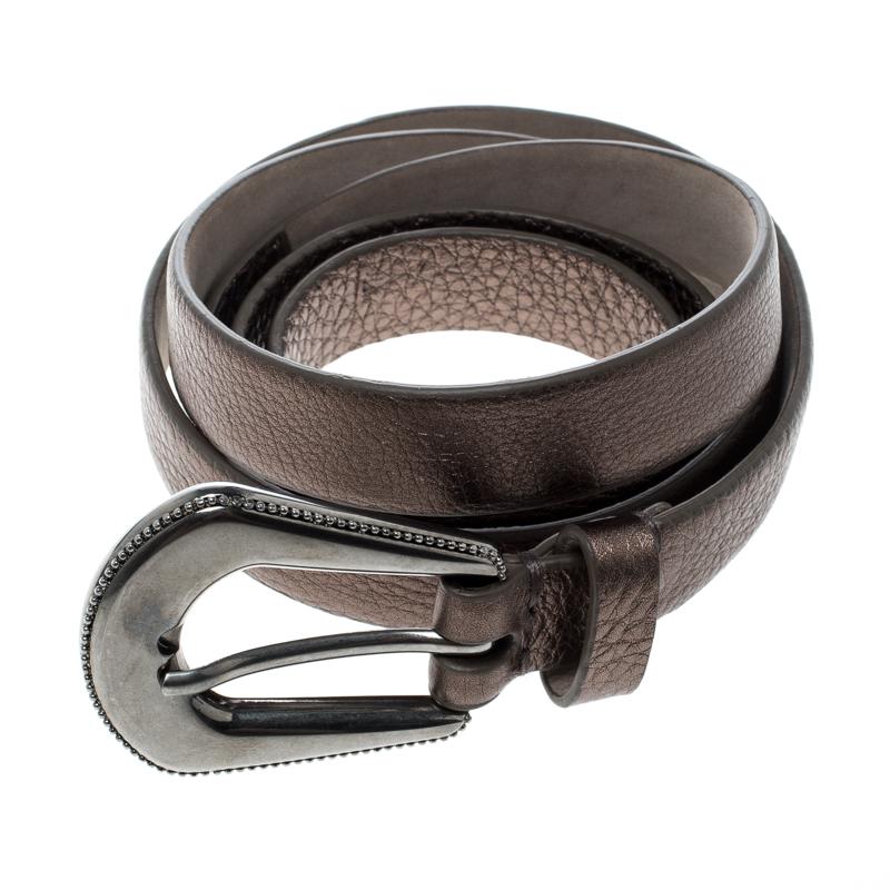 Accessoires Riemen & bretels Riemgespen Trendy Western Oval Silver/Gold  Belt Buckle with genuine leather belt 