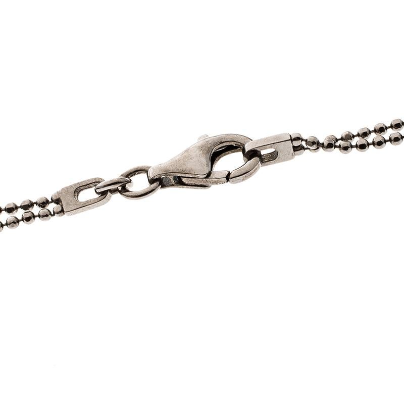 Horn Monile Silver Pendant Necklace 1