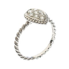 Boucheron Serpent Boheme Diamonds and 18K White Gold S Motif Ring