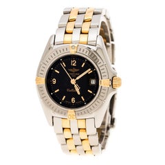 Breitling Black Gold Plated And Stainless Steel Callistino B52045.1 Women's Wris
