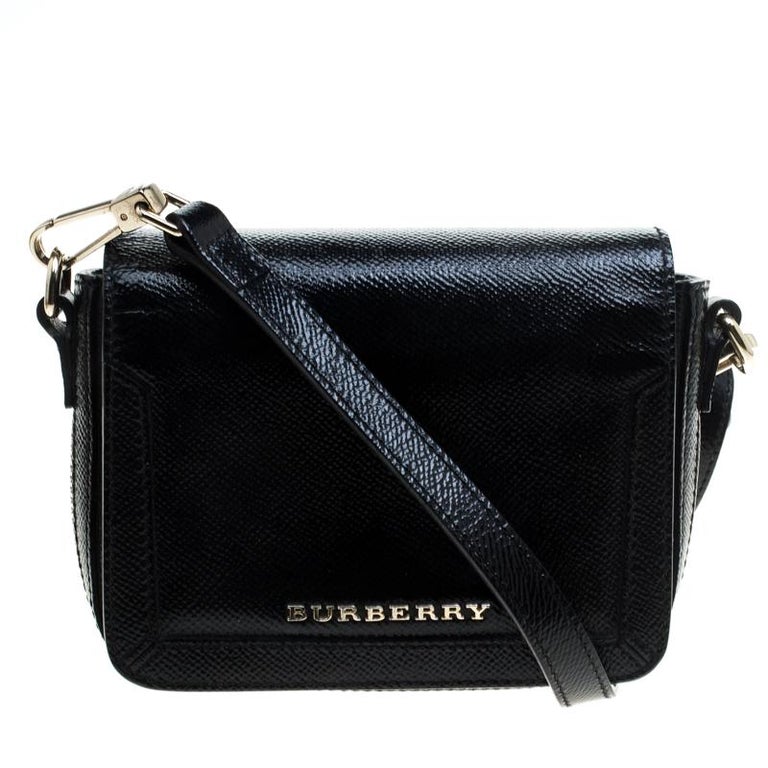 Burberry Black Leather Crossbody Bag at 1stDibs burberry black