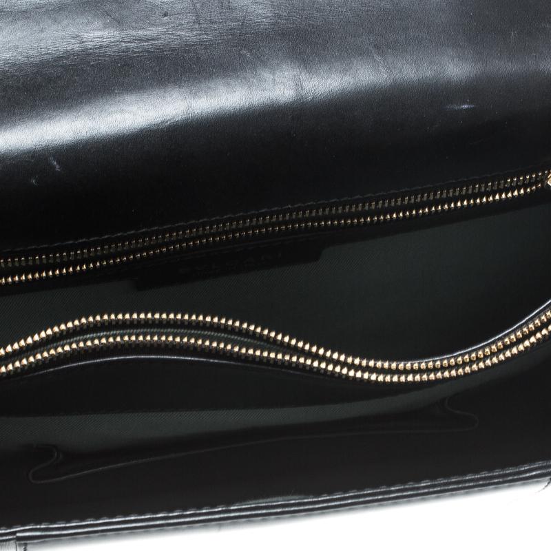 Bvlgari Black Leather Large Serpenti Forever Shoulder Bag 1