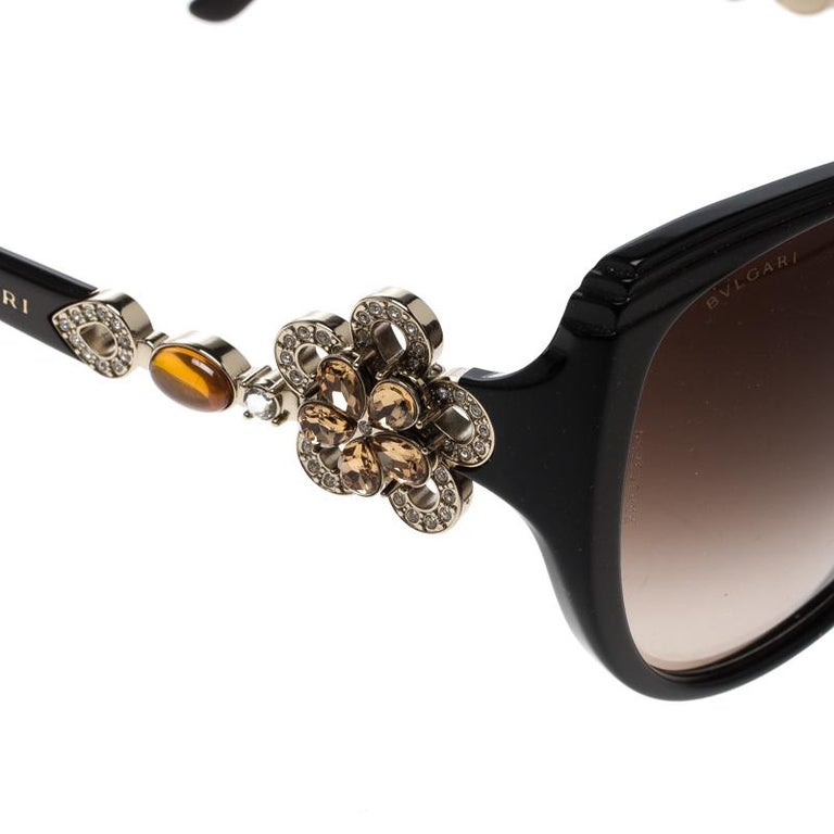 Prescription Glasses Bvlgari Glasses Frames With Crystal Flowers