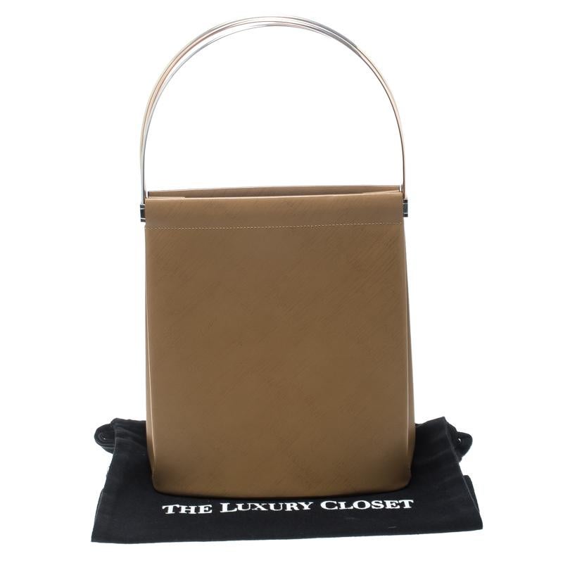 Cartier Brown Leather Trinity Bag 4