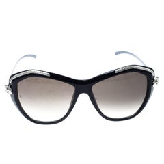Cartier Dark Blue/Brown Gradient Panthere De Cartier Sunglasses